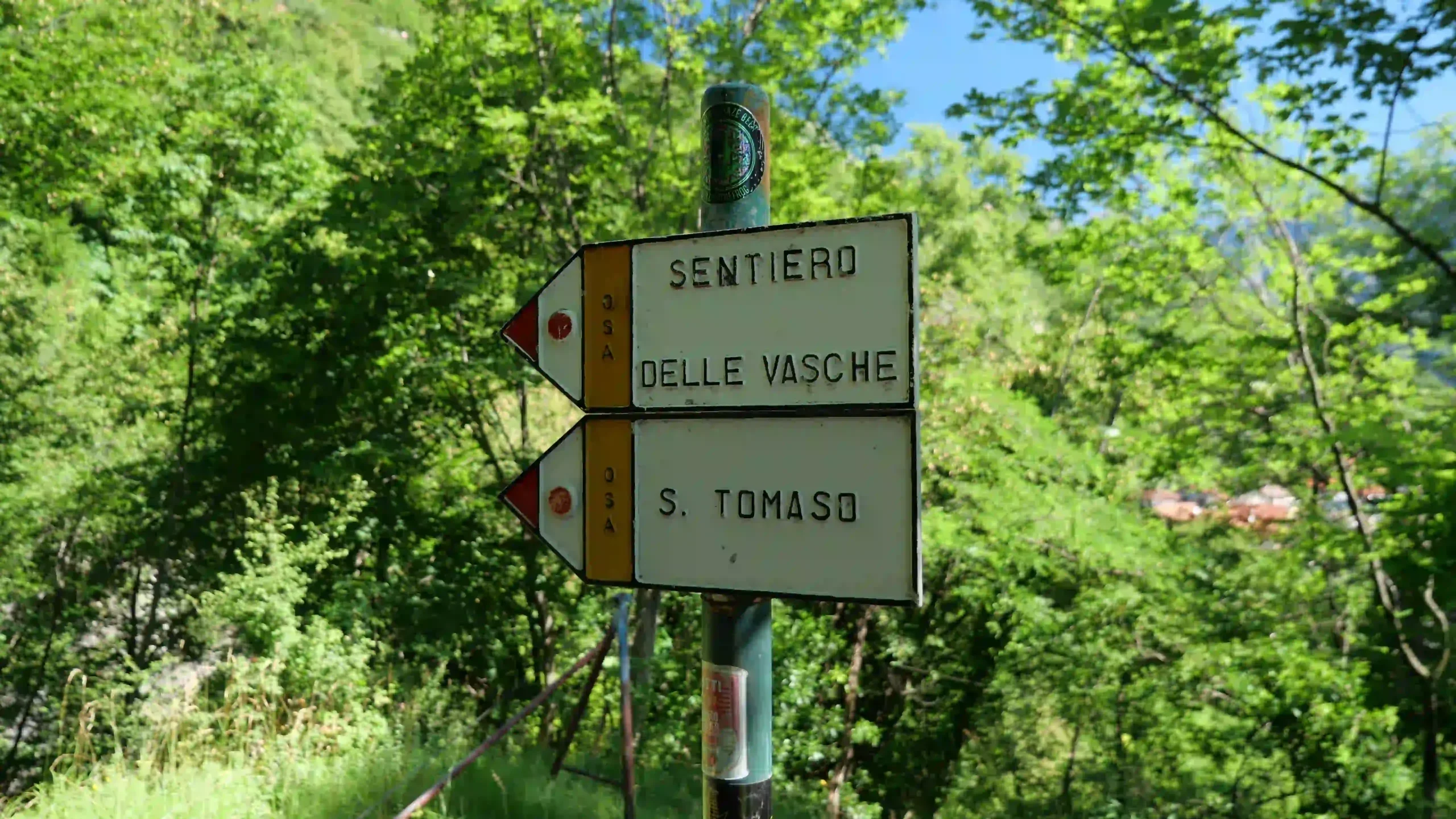 L'inizio del sentiero delle Vasche